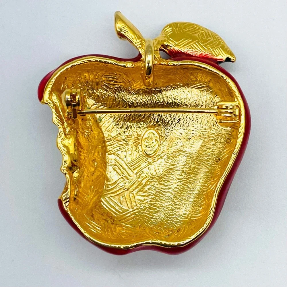 Premier Designs Bitten Apple Brooch 2
